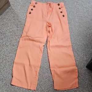 Last Chance* Ann Taylor Linen Orange Pants